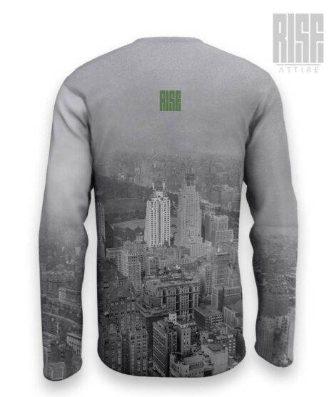 Pepes On A Skyscraper mens / unisex long sleeve tee / sweater RISE ATTIRE
