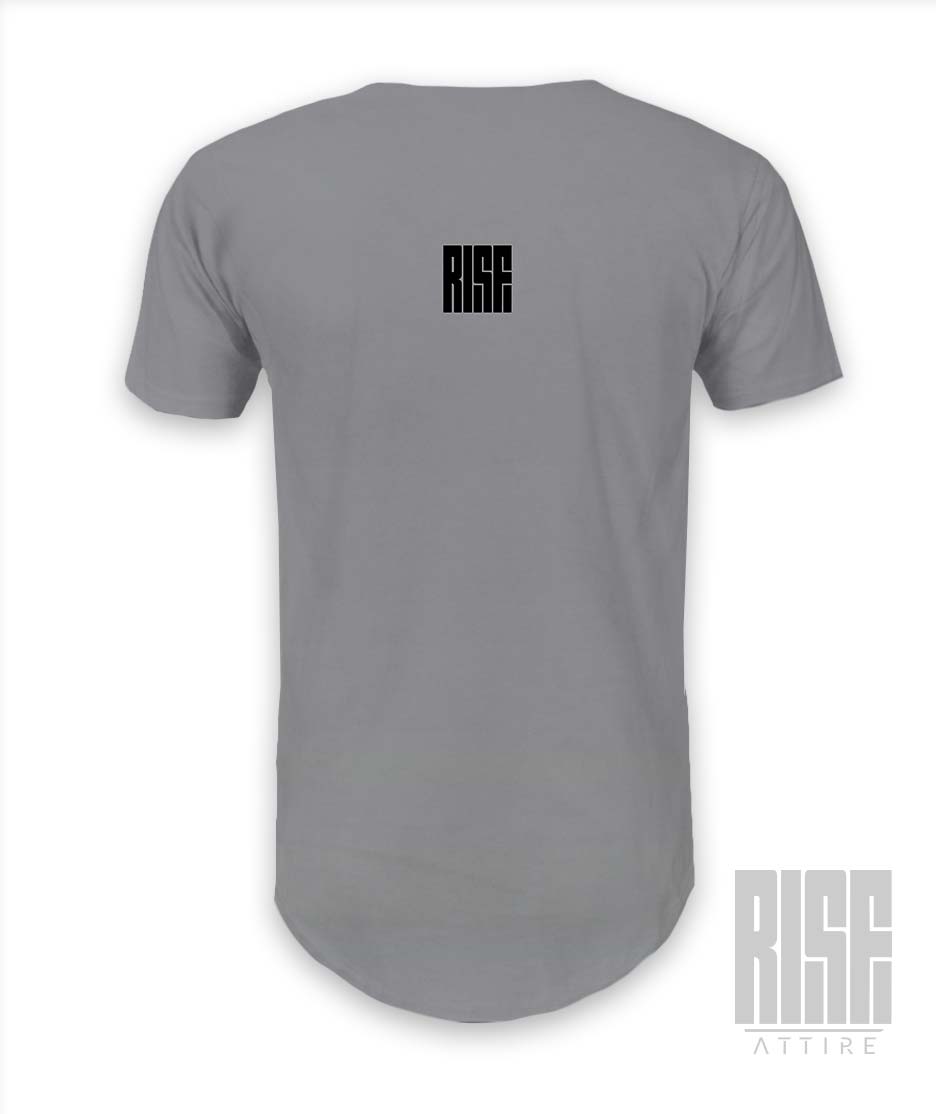 Never Forget Mens Scoop Cut Tee Rise Attire