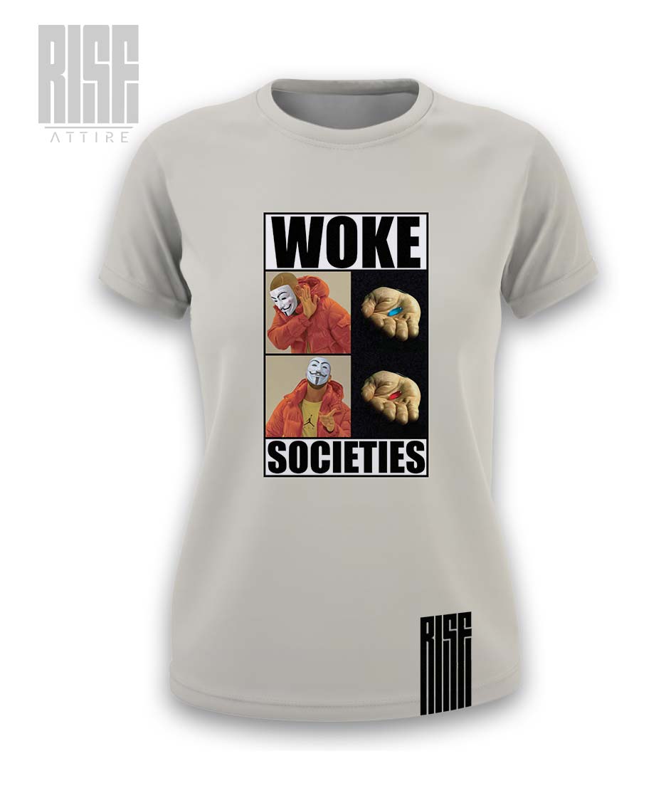 Woke Societies Gods Plan / womens tee / cream / RISE ATTIRE