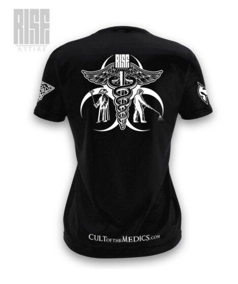 Cult of the Medics // Coat of Arms // Womens Tee // Black // RISE ATTIRE