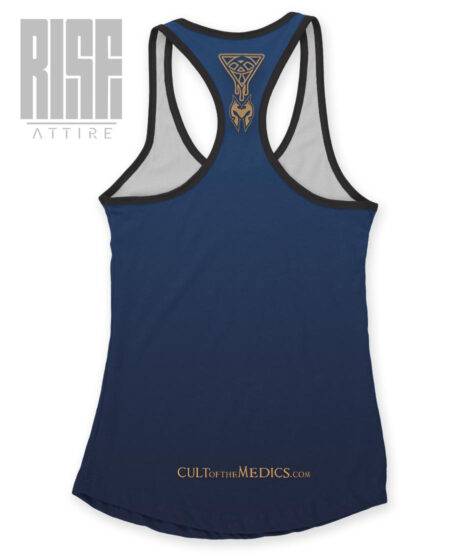 Cult of the Medics // Coat of Arms // Womens Tank Top // Royal Blue // RISE ATTIRE