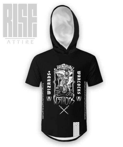 M3thods Wizards and Warlocks hooded Scoop Tee // RISE ATTIRE