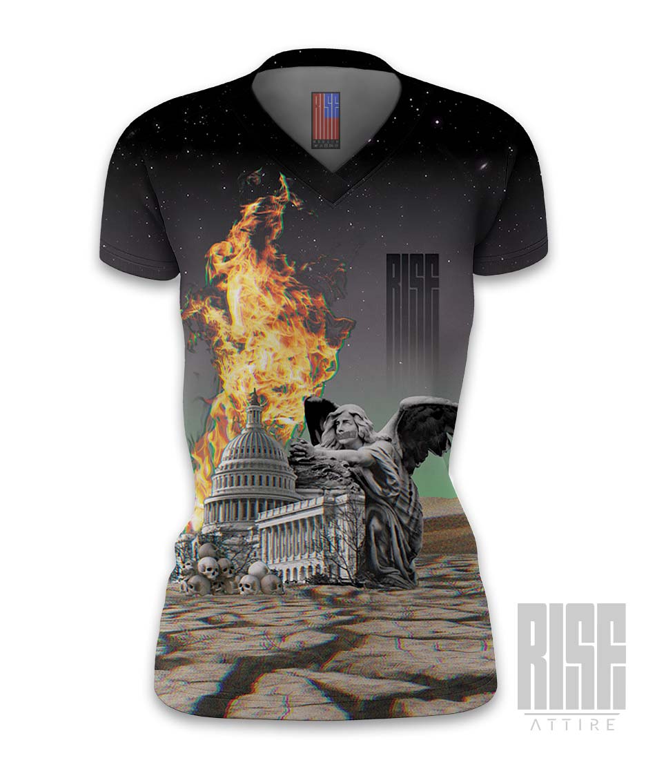 The Beginning Is Near FALLOUT // Women's V-Neck // RISE Attire
