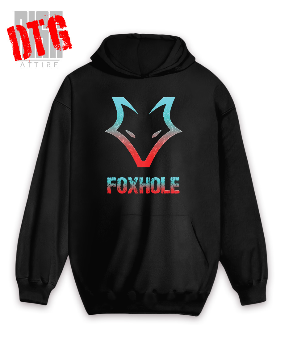 FOXHOLE // DTG Cotton Pullover Hoodie // RISE ATTIRE