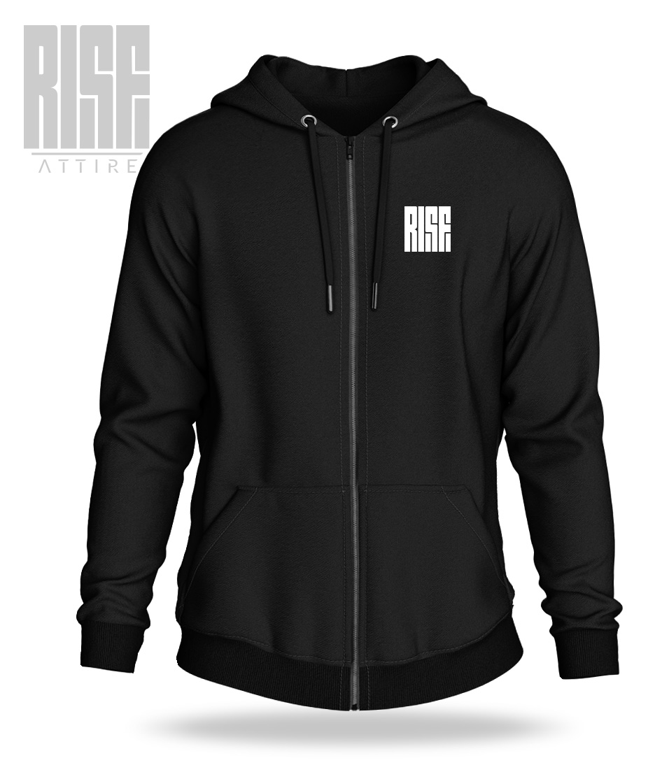 Ask About Illuminati // DTG Cotton Zip-Up Hoodie // RISE Attire