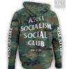 Anti Socialism Social Club // CAMO // mens unisex pullover hoodie // RISE ATTIRE