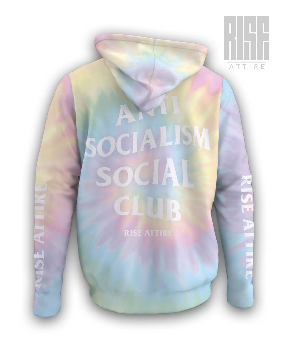 Anti Socialism Social Club // TIE DYE // mens unisex pullover hoodie // RISE ATTIRE