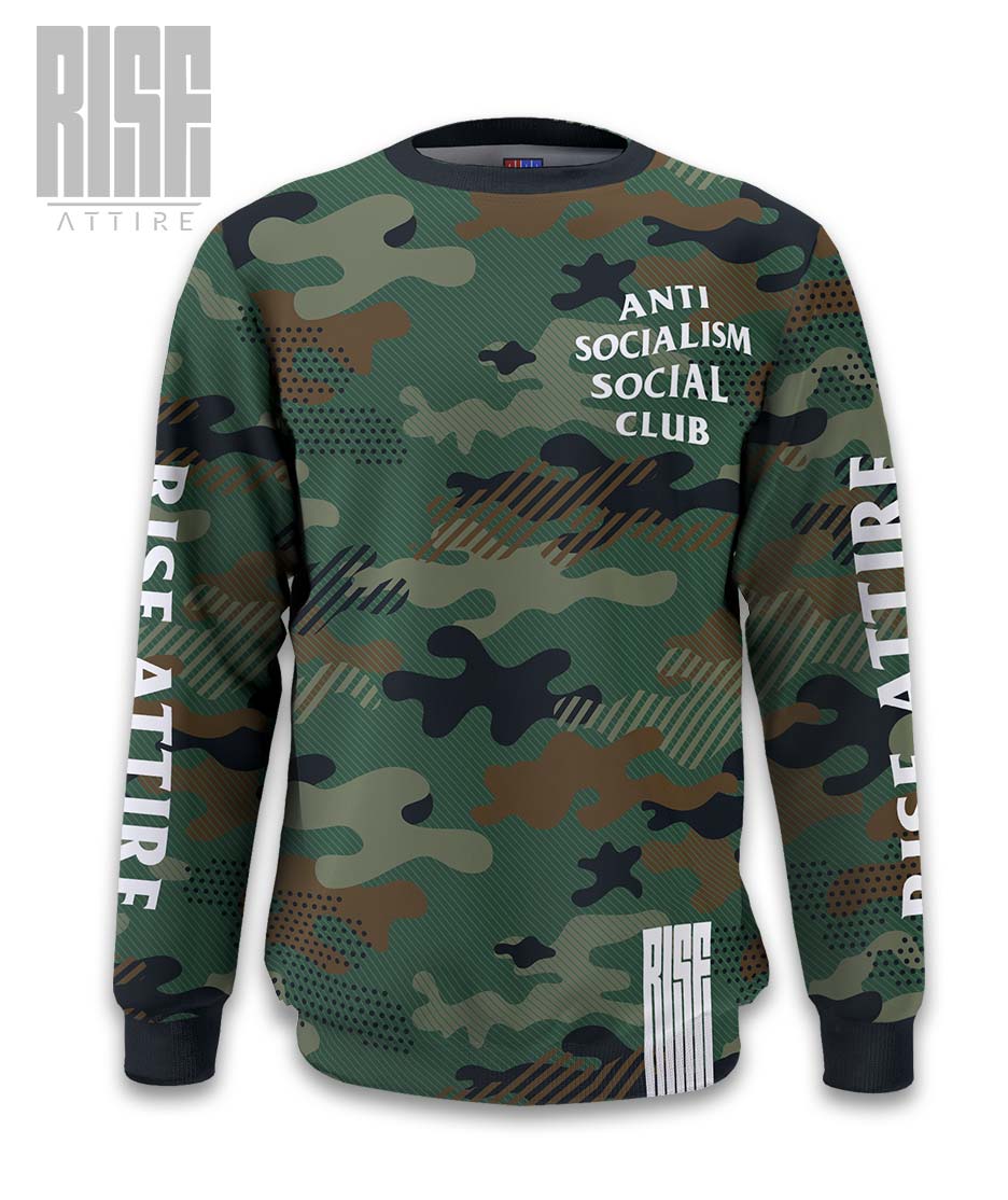 Anti Socialism Social Club // CAMO // mens sweater sweatshirt // RISE ATTIRE
