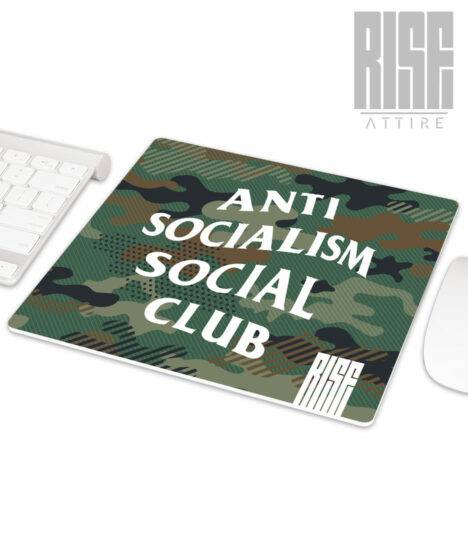 Anti Socialism Social Club // CAMO // mousepad mouse pad // RISE ATTIRE