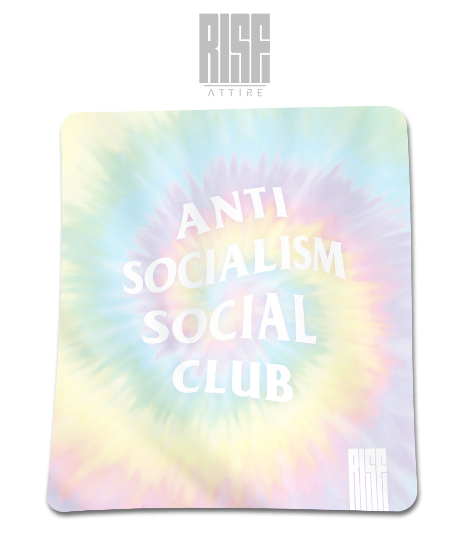 Anti Socialism Social Club // TIE DYE // plush throw blanket // RISE ATTIRE