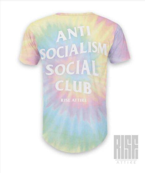 Anti Socialism Social Club // TIE DYE // mens unisex scoop tee // RISE ATTIRE