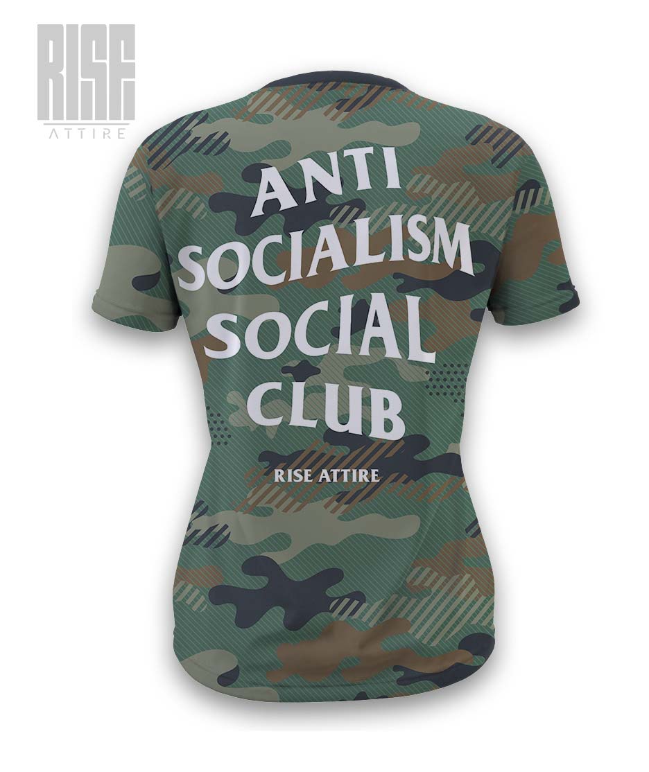 Anti Socialism Social Club // CAMO // womens tee // RISE ATTIRE