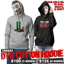 Direct-To-Garment (DTG) Cotton Hoodie