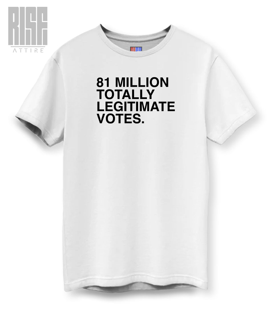 81 Million Totally Legitimate Votes DTG Unisex Cotton Tee