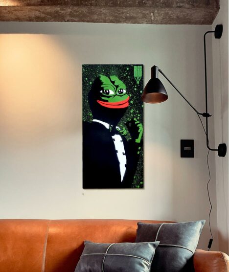 RARE PEPE // Limited-Edition Painting // RISE Attire