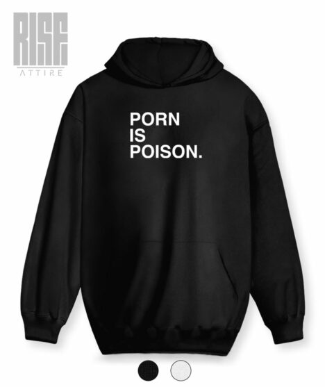 Porn Is Poison DTG Unisex Cotton Hoodie