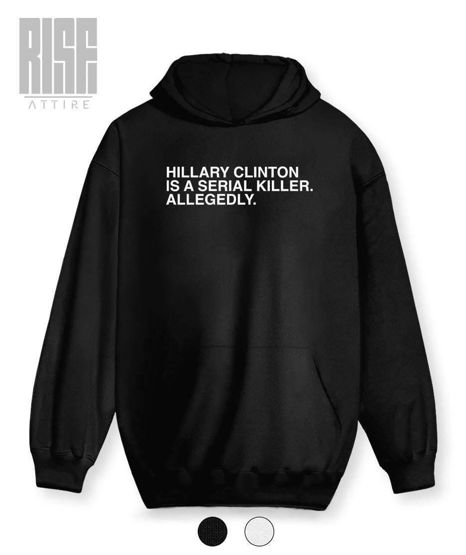 Hillary, Allegedly. DTG Unisex Cotton Hoodie