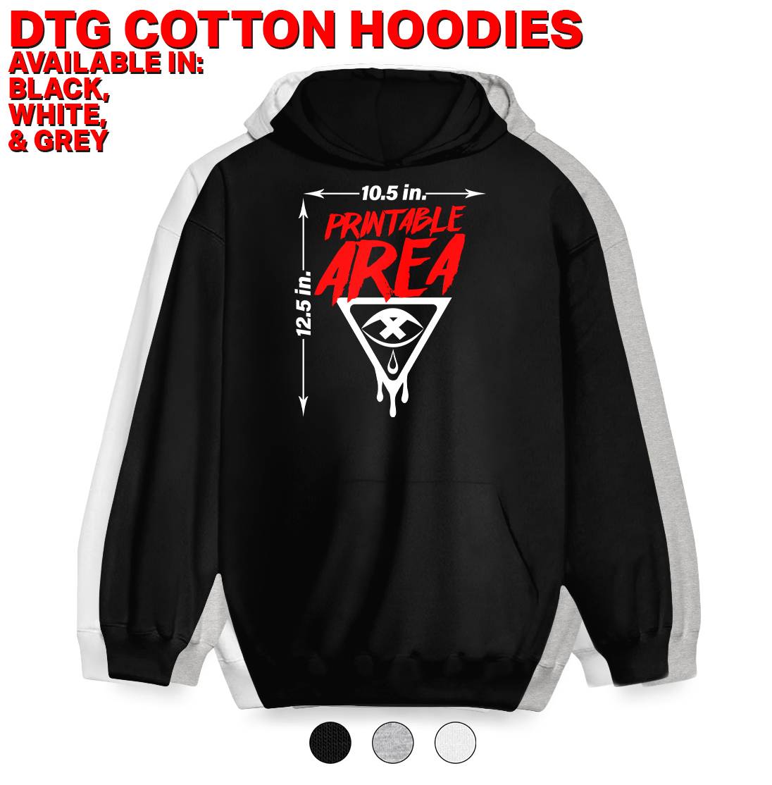 RISE INTL. DTG Hoodie Examples