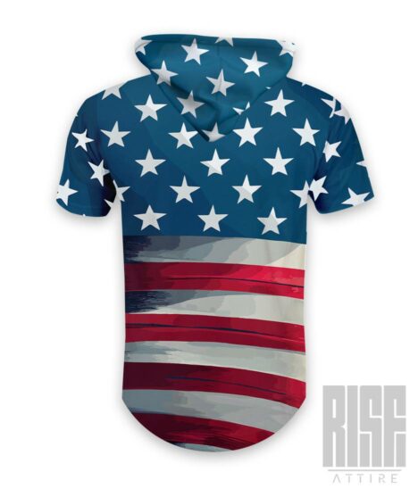 Flag Swag // Hooded Scoop Tee // RISE Attire