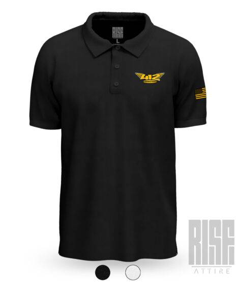 412 Productions // DTG Mens Polo // RISE Attire