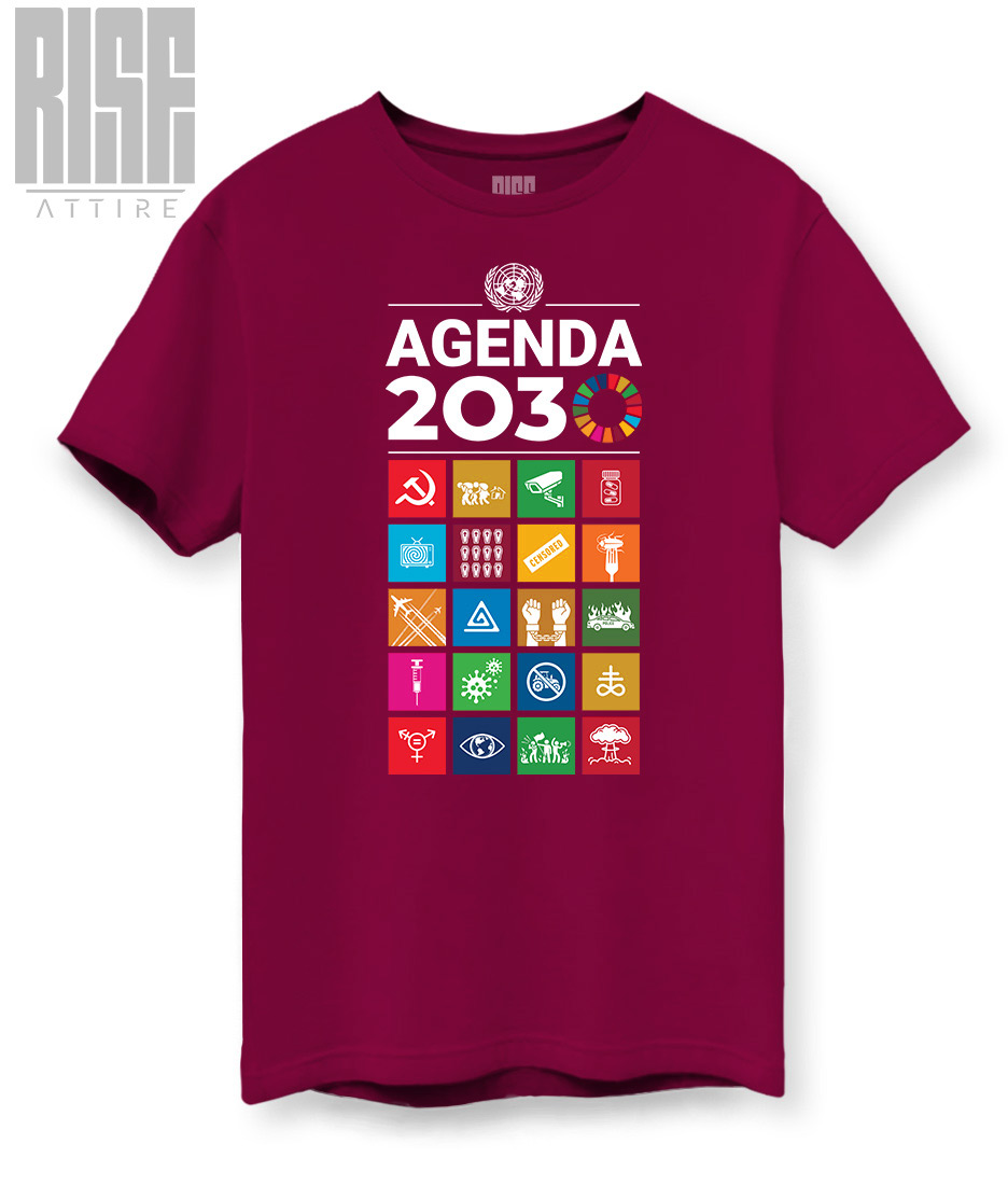 Agenda 2030 // RISE ATTIRE // DTG COTTON TEE RED