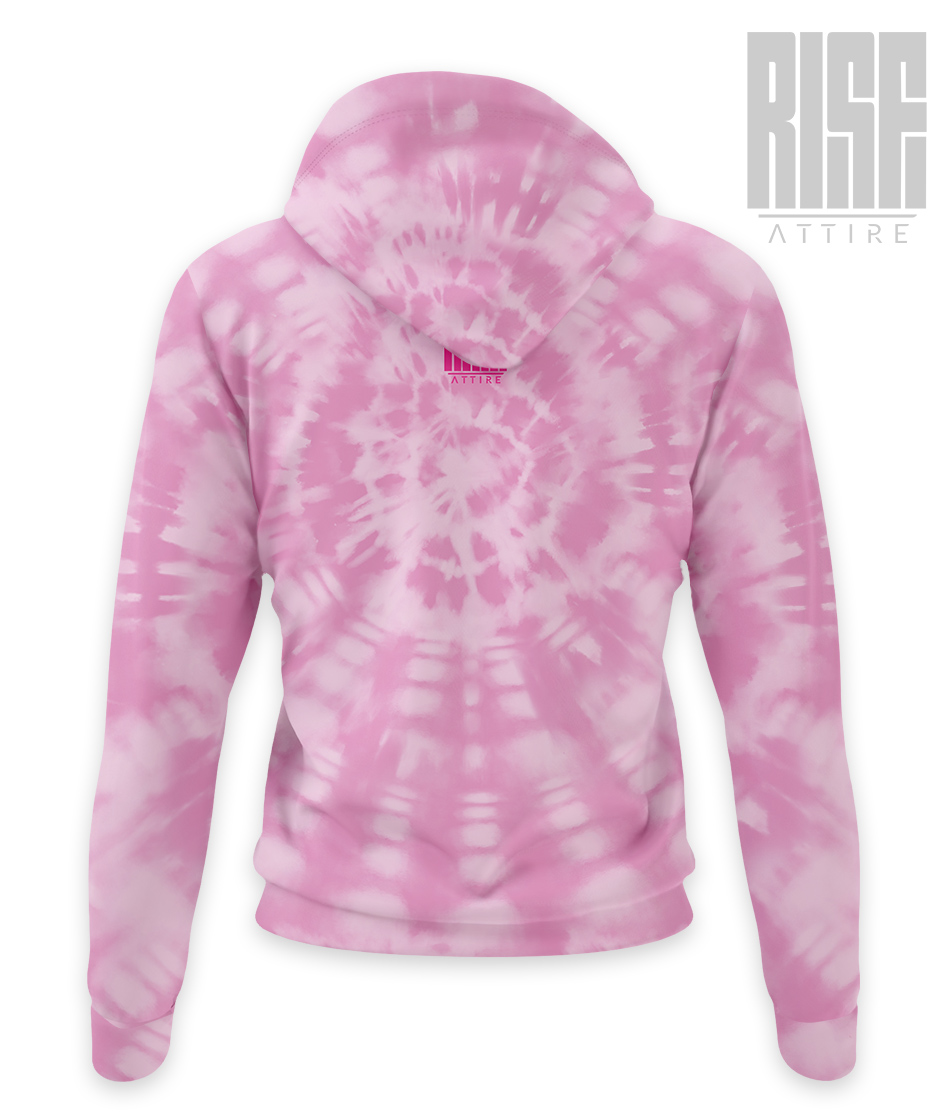 RISE ATTIRE // UP IN FLAMES PINK // PREMIUM // WOMENS PULLOVER HOODIE