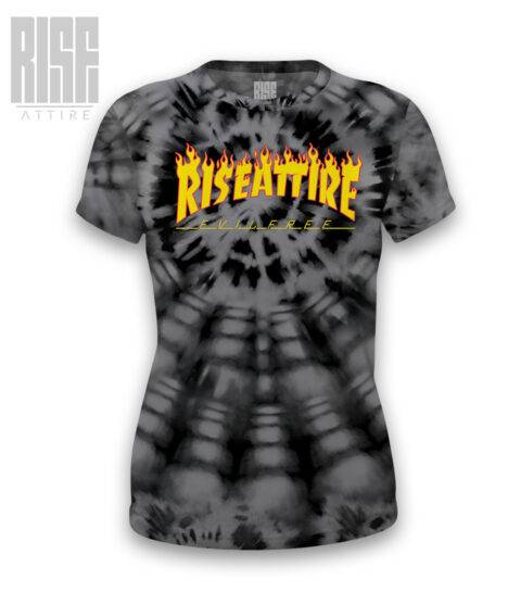 RISE ATTIRE // UP IN FLAMES // PREMIUM // WOMENS TEE