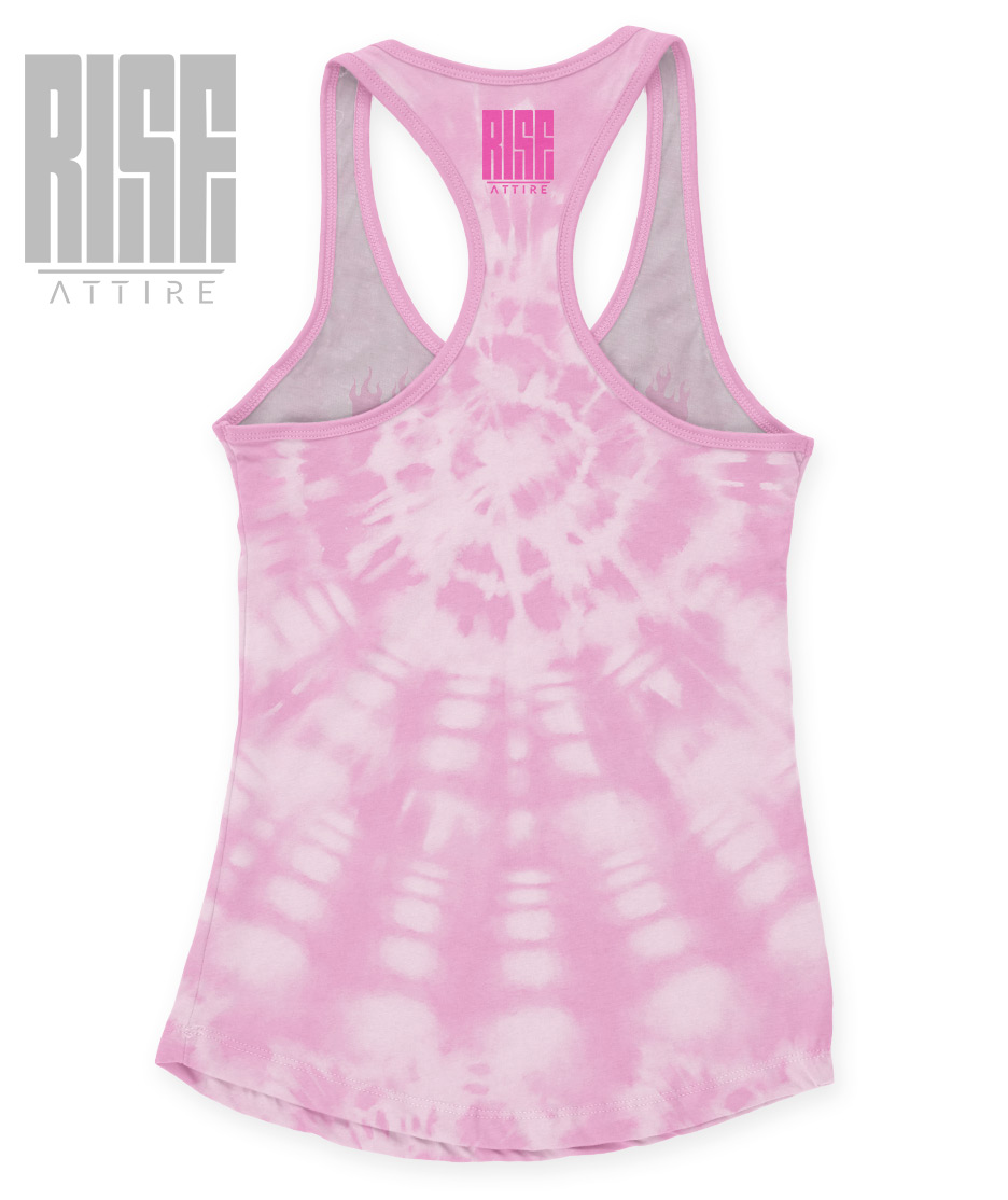 RISE ATTIRE // UP IN FLAMES PINK // PREMIUM // WOMENS TANK