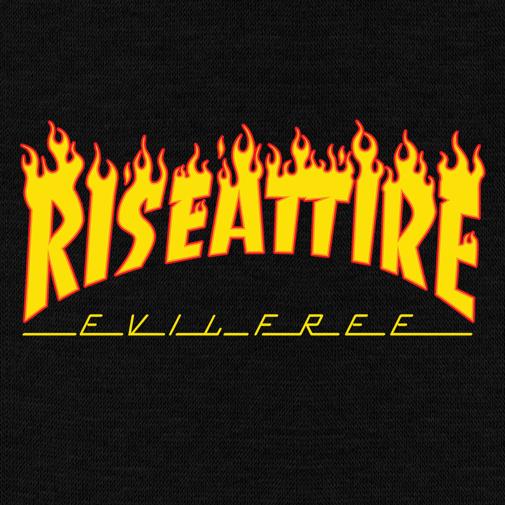 Up In Flames // DTG Cotton Sweatshirt // RISE Attire