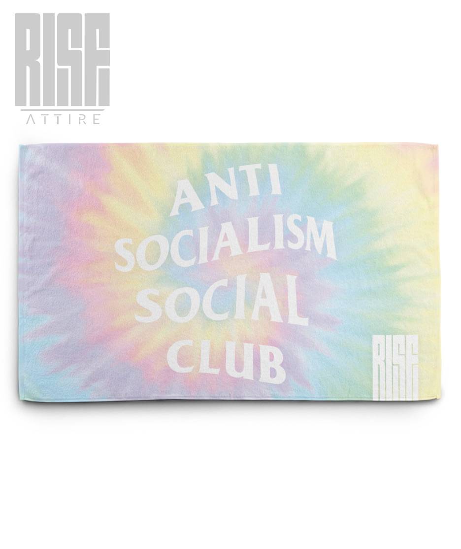 RISE // PREMIUM BEACH TOWEL // Anti Socialism Social Club - Tie Dye
