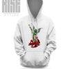 Archangel Pepe // RISE ATTIRE // DTG COTTON PULLOVER HOODIE // WHITE