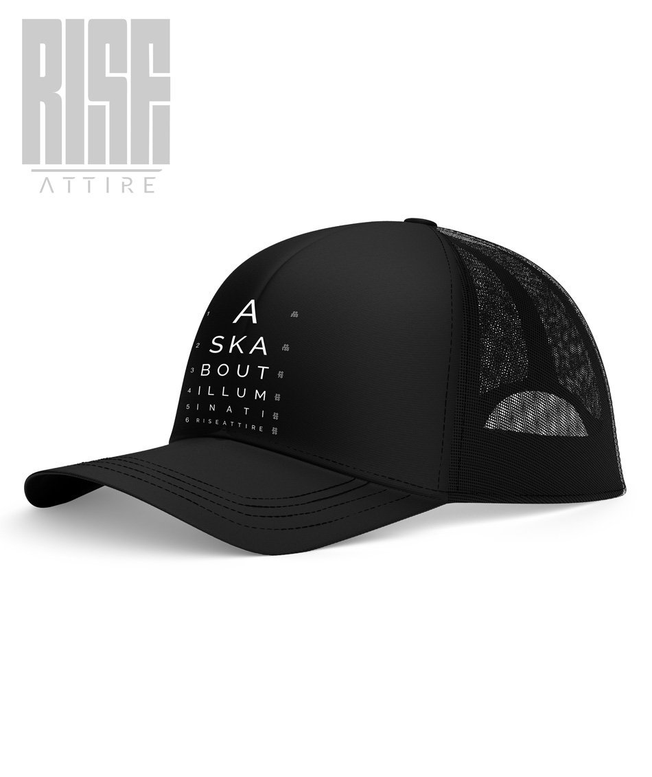 Ask About Illuminati // Trucker Hat // Cap // RISE ATTIRE