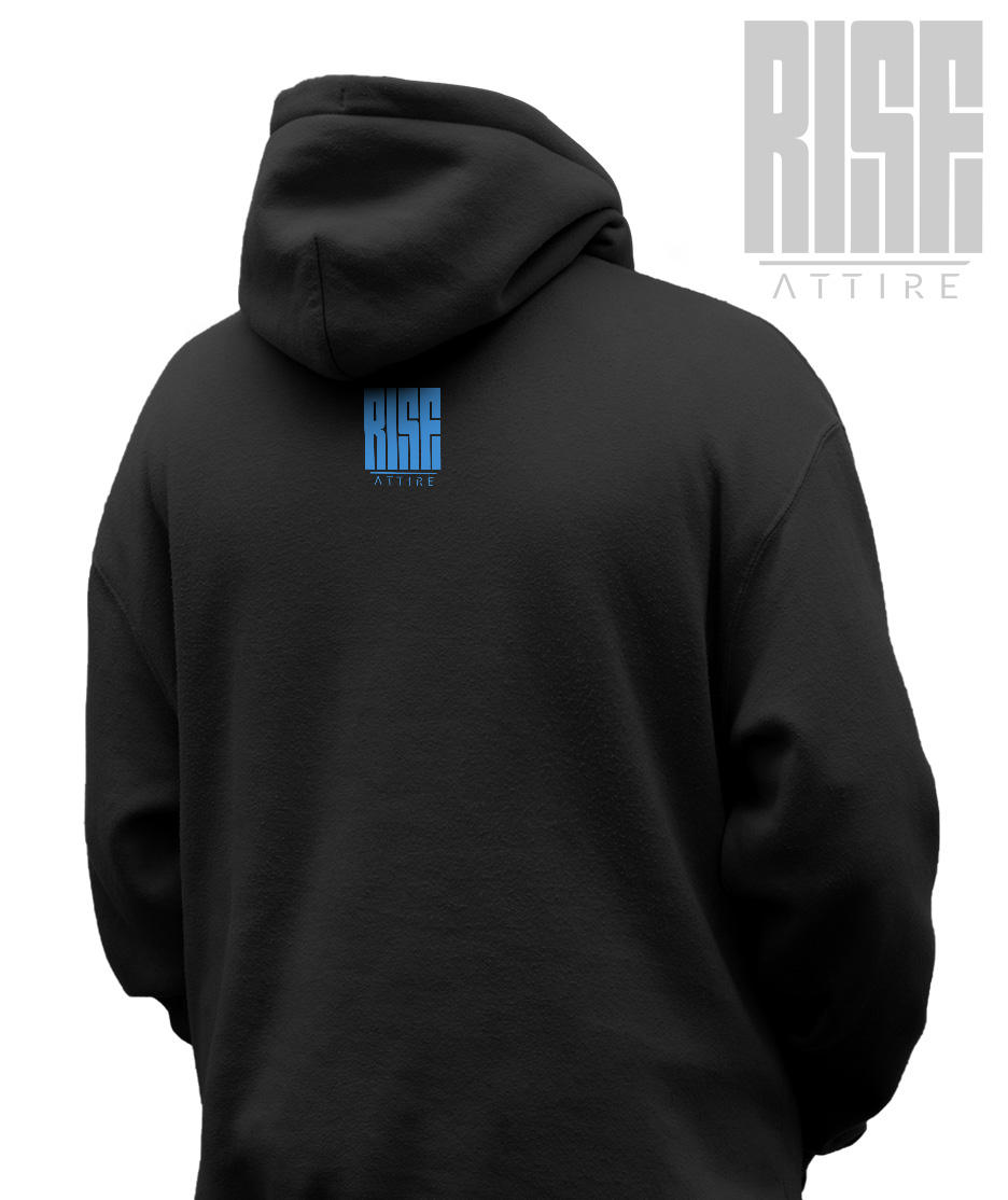 FIGHT2 // DTG COTTON UNISEX PULLOVER HOODIE // BLACK