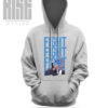 FIGHT2 // DTG COTTON UNISEX PULLOVER HOODIE // GRAY