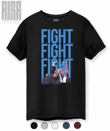 FIGHT2 // DTG COTTON UNISEX TEE // BLACK