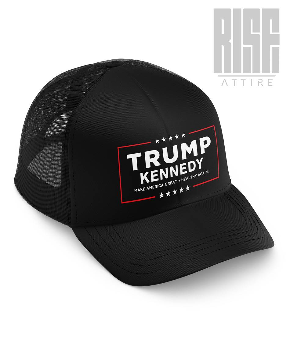 TRUMP + KENNEDY // Classic Trucker Hat // RISE ATTIRE