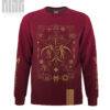 Coat of Arms RUBY RED Unisex Sweater - Image 2