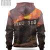 Pedowood Burning Unisex Pullover Hoodie - Image 2