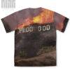 Pedowood Burning Unisex Premium Tee - Image 2