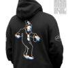 PSYWAR: CLOWNWORLD [BACK FACING] DTG Unisex Cotton Hoodie - Image 4