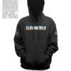 PSYWAR: CLOWNWORLD [BACK FACING] DTG Unisex Cotton Hoodie - Image 3