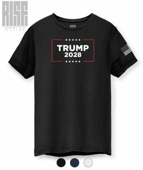 Trump 2028 // Unisex Cotton Tee / Black / Navy Blue / White