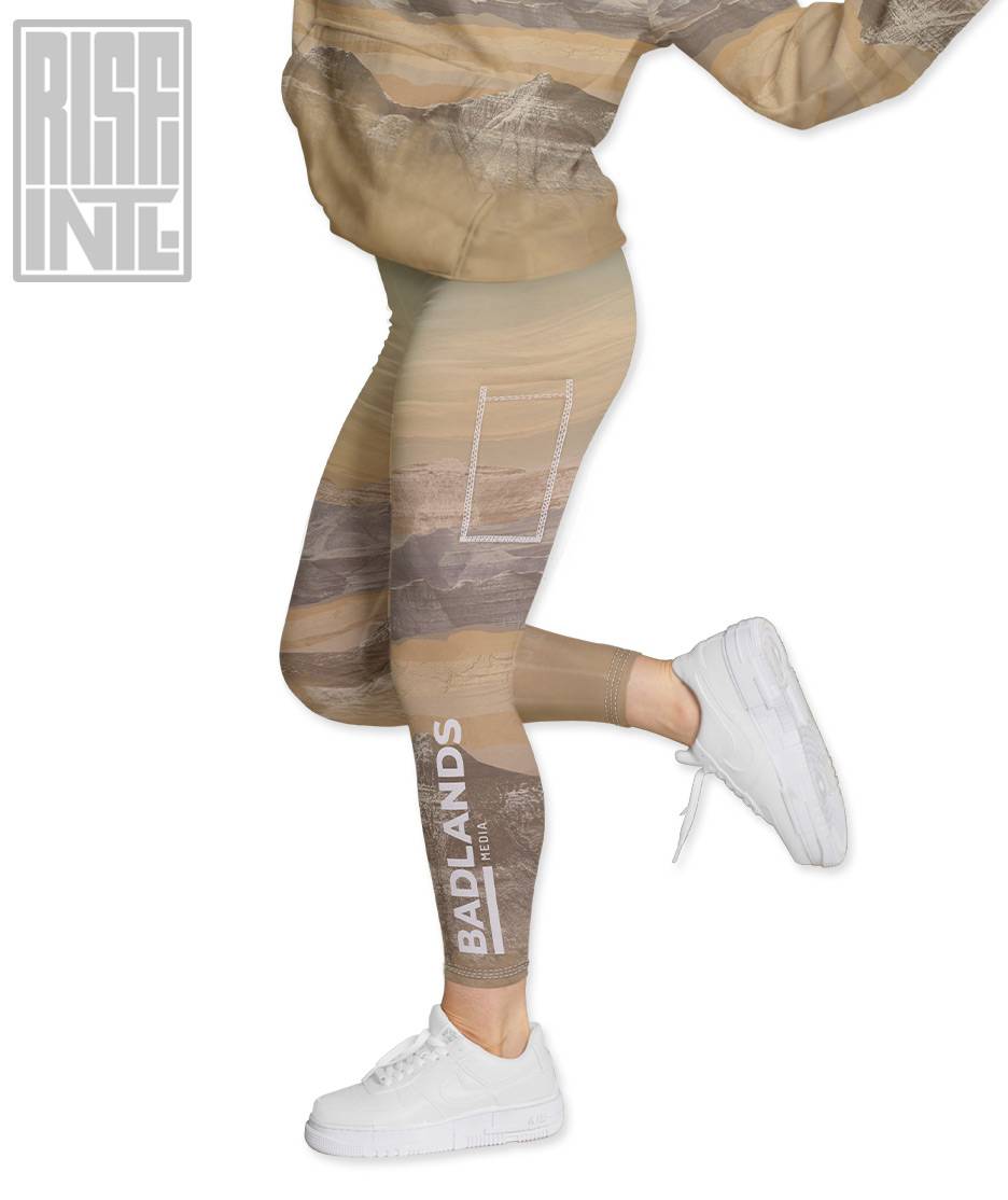 RISE INTL / BADLANDS / BADLANDSCAPE Womens Sport Leggings