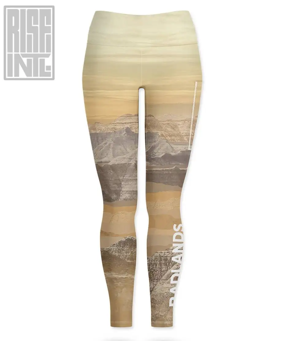 RISE INTL / BADLANDS / BADLANDSCAPE Womens Sport Leggings