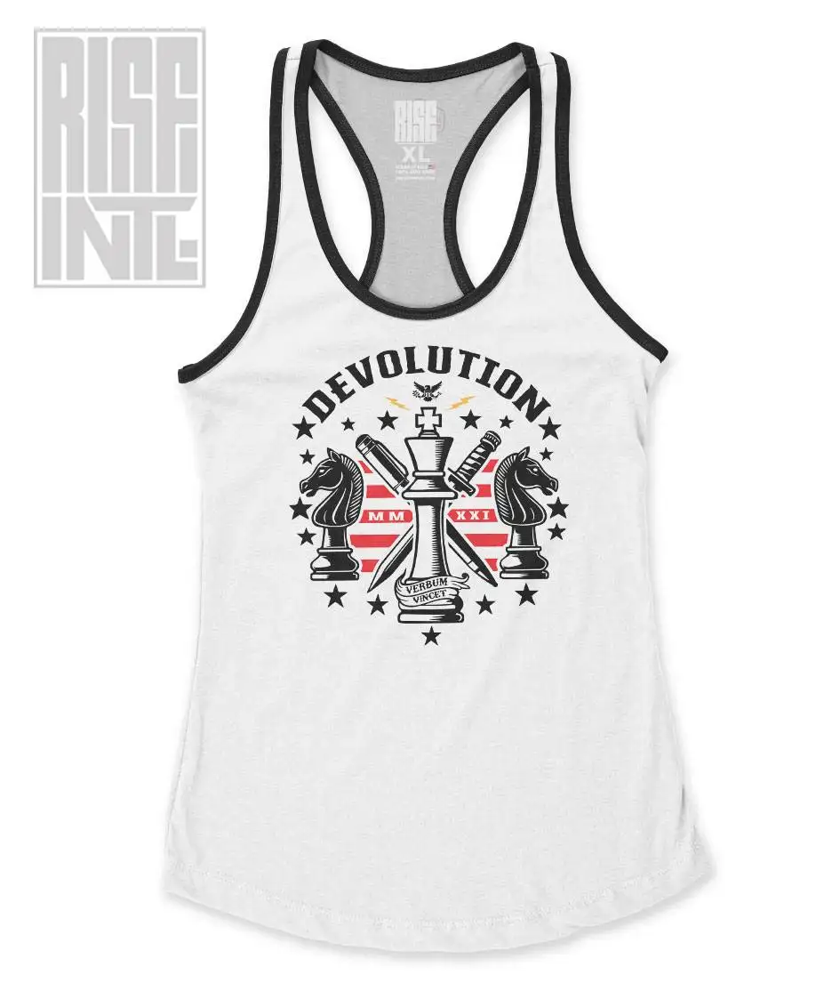 Badlands Media / Devolution / Womens Tank / White