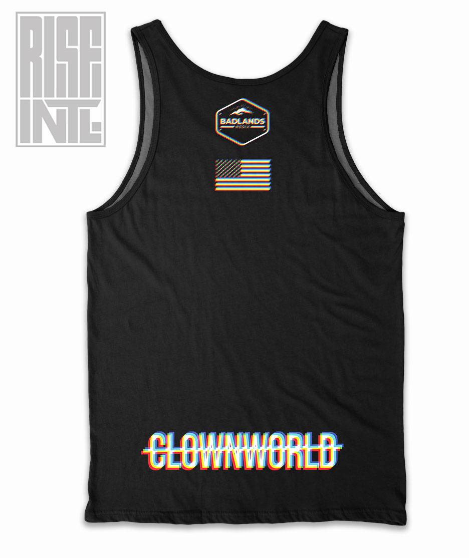 Badlands Media / PSYWAR CLOWNWORLD / Mens Tank / GLITCH
