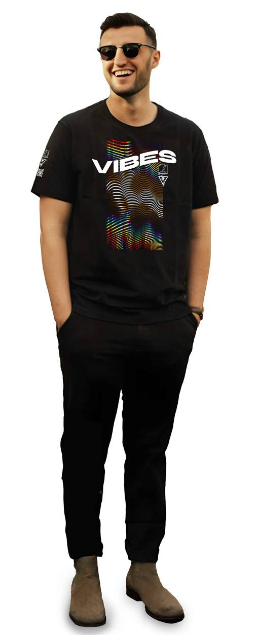 VIBES // Lines of Light V1 // Unisex Cotton Tee