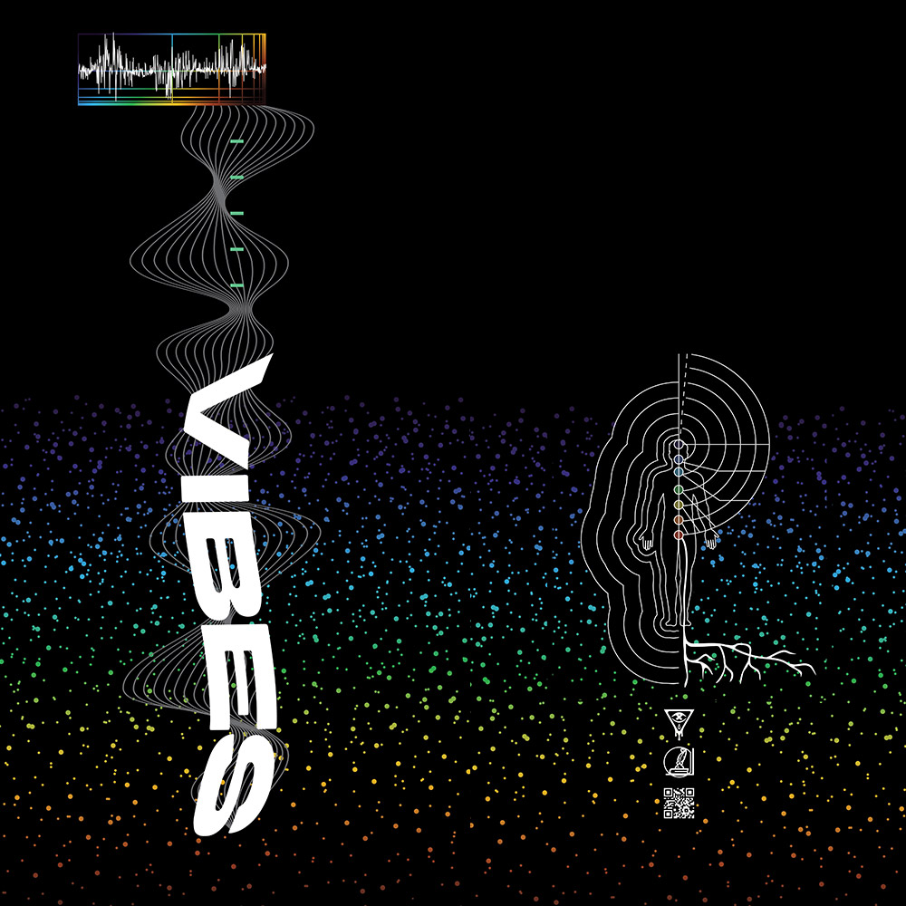 VIBES 01 // Womens Sport Leggings Design Detail