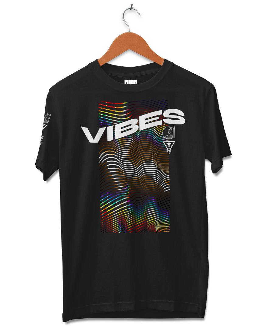 VIBES // Lines of Light V1 // Unisex Cotton Tee