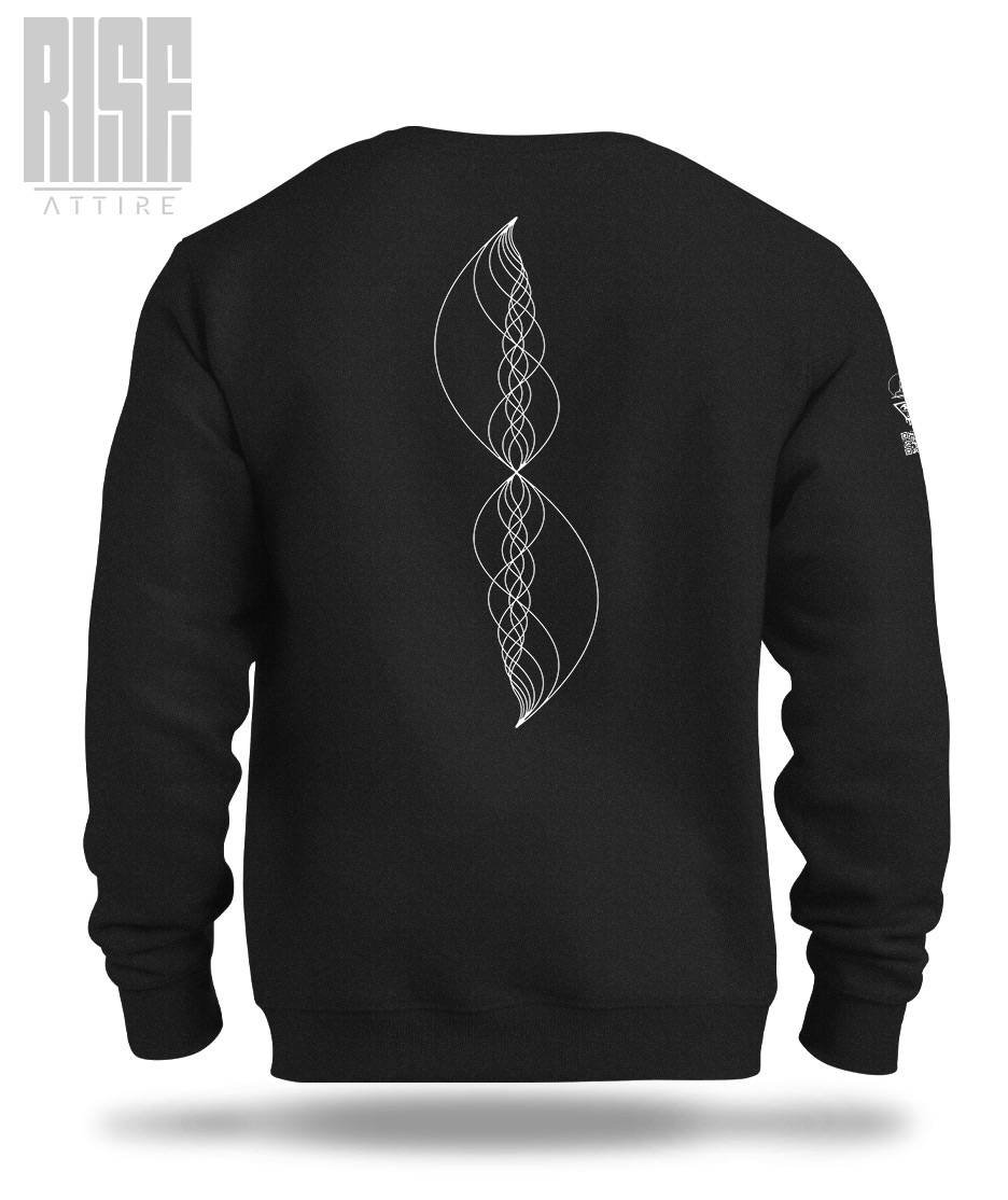 VIBES // Lines of Light V1 // Unisex Cotton Crewneck Sweater